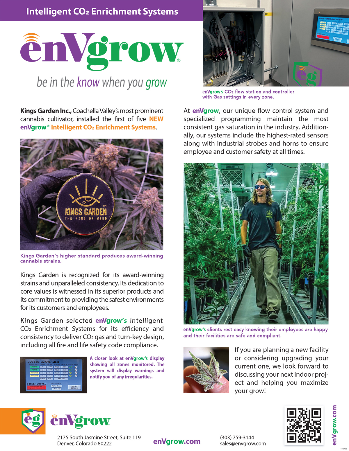 Intelligent CO2 Enrichment Systems at Kings Garden